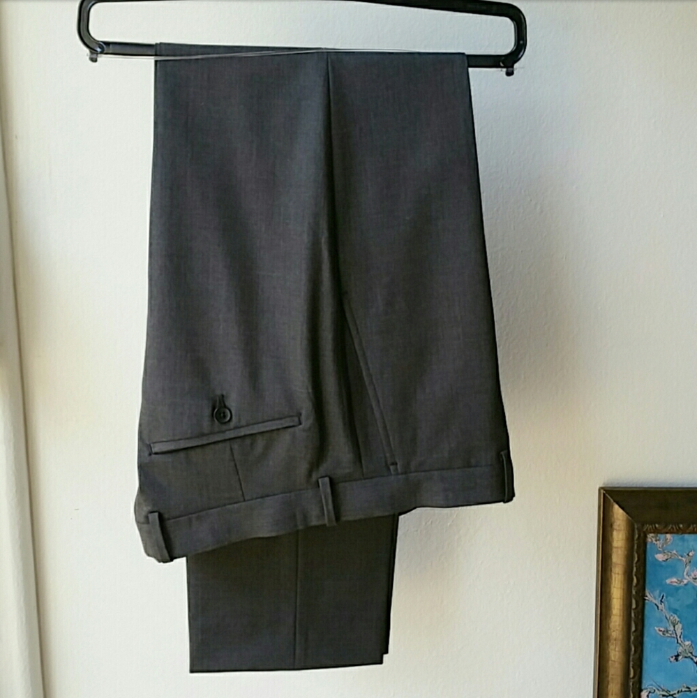 Men's Theory Dark Gray Marlo Tailor Dress Pants